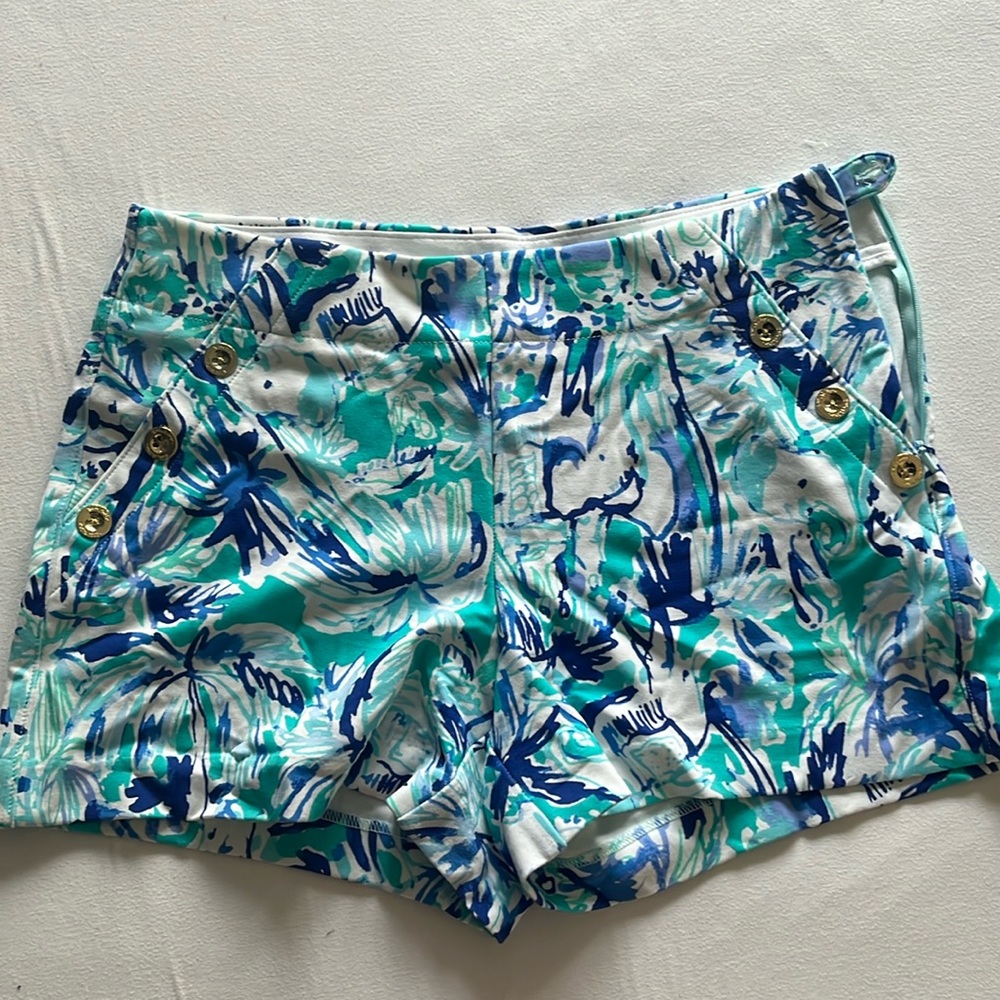 Lilly Pulitzer Shorts with Elephant Print